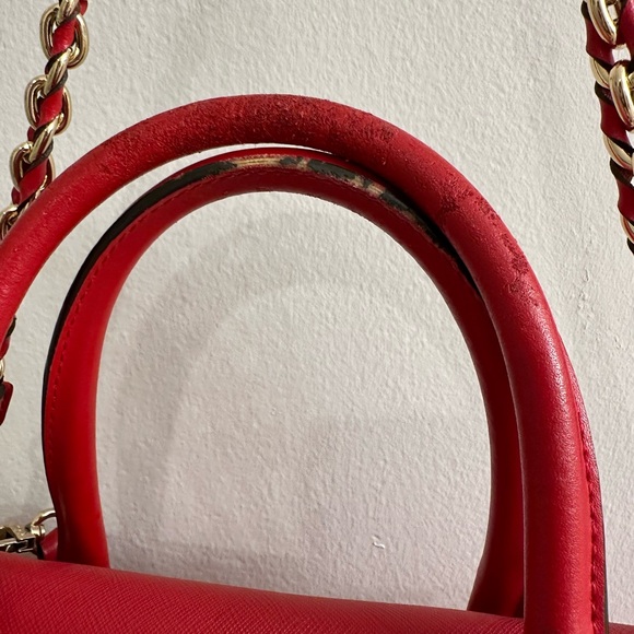 Michael Kors Saffiano Red Medium Bag - Picture 3 of 8